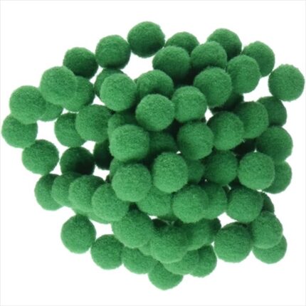 RAYHER POMPONS 15MM 60PCS GREEN