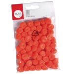 RAYHER POMPONS 15MM 60PCS ORANGE