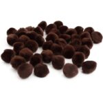 RAYHER POMPONS 20MM 50PCS MEDIUM BROWN