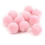 RAYHER POMPONS 20MM 50PCS PALE PINK