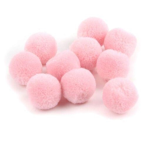 R7651316.jpg RAYHER POMPONS 20MM 50PCS PALE PINK - Image 1