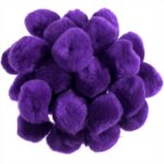 RAYHER POMPONS 25MM 35PCS PURPLE