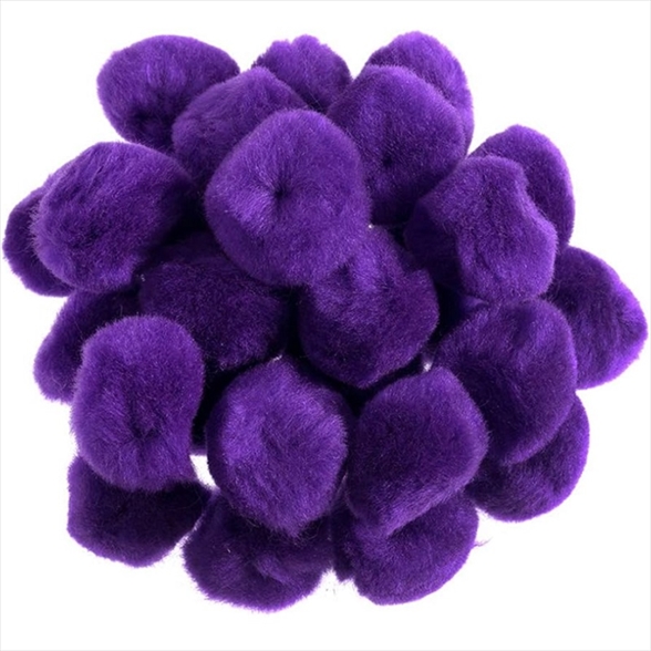 R7651439.jpg RAYHER POMPONS 25MM 35PCS PURPLE - Image 1