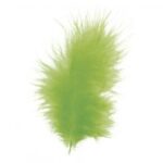 RAYHER FLUFFY FEATHER 10-15CM 15PCS LIGHT GREEN