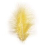 RAYHER FLUFFY FEATHER 10-15CM 15PCS YELLOW