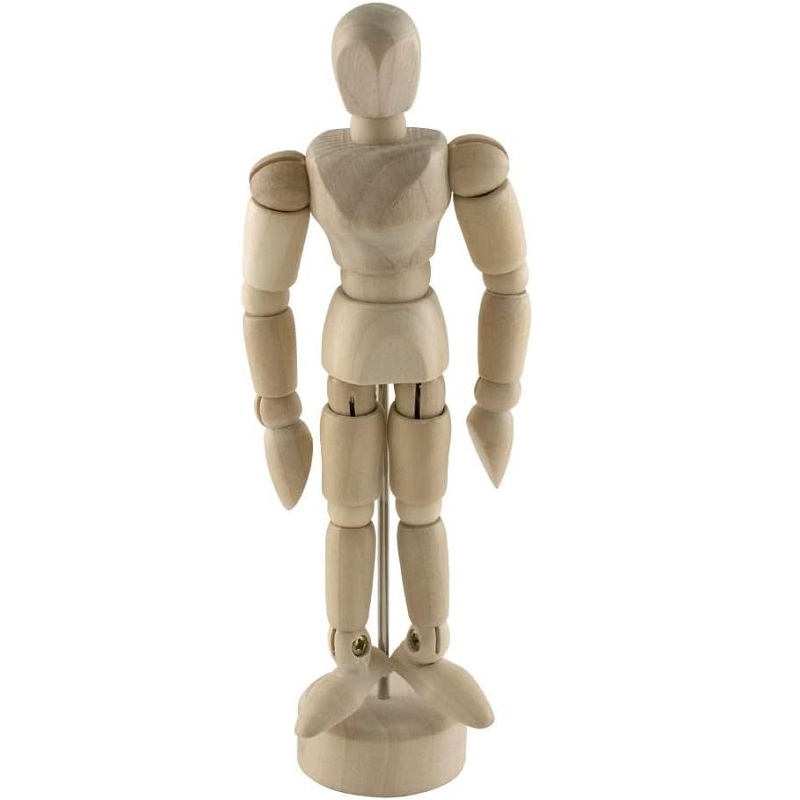 TX089241813006.jpg TEXMEN WOODEN MANIKIN 4.5IN/12CM MALE MK4M - Image 1