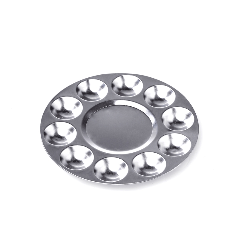 TX260.jpg TEXMEN ALUMINIUM PALETTE ROUND 10 WELLS - Image 1