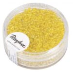 RAYHER ROCAILLES TRANSPARENT D.2MM 17G YELLOW