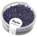 RAYHER ROCAILLES D.2MM 17G DARK BLUE