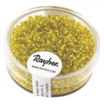 RAYHER ROCAILLES D.2MM 17G YELLOW