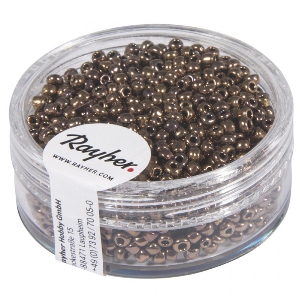 R1406424.jpg RAYHER ROCAILLES D.2MM 17G COPPER - Image 1