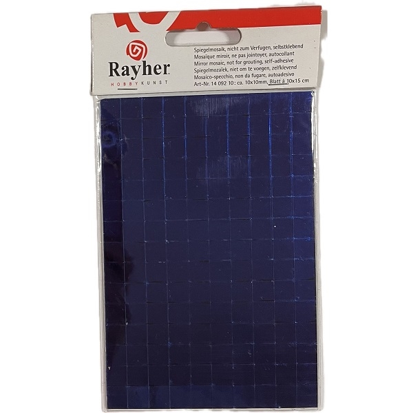 R1409210.jpg RAYHER MIRROR MOSAIC 10X10MM 150PCS DARK BLUE - Image 1
