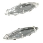 RAYHER GLASS RHINESTONES OVAL16X4MM 2PCS CRYSTAL