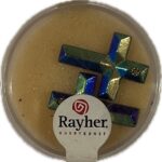 RAYHER JEWELLERY GLASS CROSS 25X18MM 2PCS ONYX