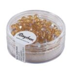 RAYHER GLASS CRYSTAL BEADS D.4MM 100PCS TOPAZ