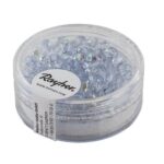 RAYHER GLASS CRYSTAL BEADS D.4MM 100PCS AQUA MARINE