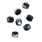 RAYHER GLASS CRYSTAL BEADS D.4MM 100PCS ONYX