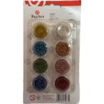 RAYHER ROCAILLES MIX D.2MM 8X8G [8COLOURS]