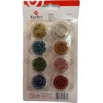 RAYHER ROCAILLES MIX D.3MM 8X8G [8COLOURS]