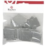 RAYHER MIRROR MOSAIC 3X3CM 45PCS SILVER [SELF ADHESIVE]