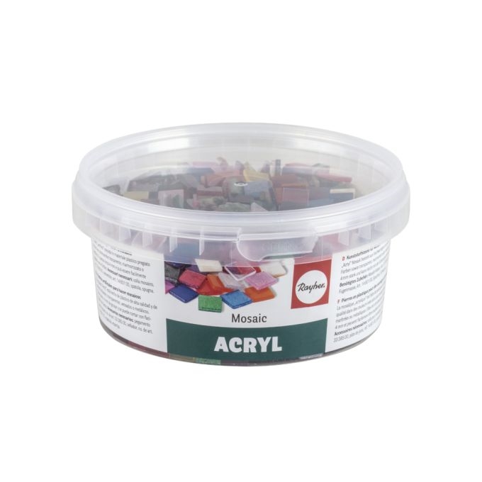 R14792999.jpg RAYHER ACRYL MOSAIC MIX 1X1CM 1200PCS 300G - Image 1