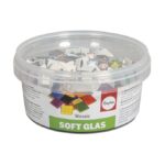 RAYHER SOFT GLASS MOSAIC 500G POLYGONAL COLOURED