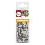 RAYHER FUN CERAMICA MOSAIC 100G 80PCS POLYGONAL SILVER
