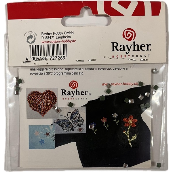 R1521237.jpg RAYHER GLASS RHINESTONES 3X3MM 25PCS CRYSTAL - Image 1