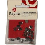 RAYHER PLASTIC RHINESTONES OCTAGON 6X8MM 20PCS LIGHT SAPPHIRE