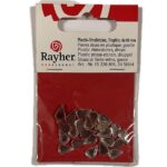 RAYHER PLASTIC RHINESTONES DROPS 6X10MM 24PCS CRYSTAL