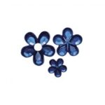 RAYHER ACRYLIC RHINESTONE BLOSSOMS D.5/8/10MM 310PCS DARK BLUE