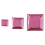 RAYHER ACRYLIC RHINESTONES 6/10/14MM 310PCS SQUARES PALE PINK