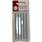 RAYHER PLASTIC RHINESTONES ADHESIVE D.3MM 120PCS TURQUOISE