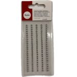 RAYHER PLASTIC RHINESTONES ADHESIVE D.3MM 120PCS CRYSTAL