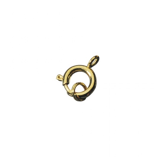 R2100106.jpg RAYHER JEWELLERY CHAIN CATCH WITH SPLIT RING 7MM GOLD - Image 1