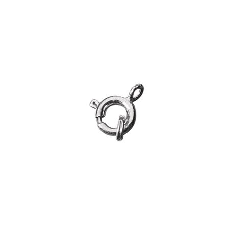 R2100121.jpg RAYHER JEWELLERY CHAIN CATCH WITH SPLIT RING 7MM PLATINUM - Image 1