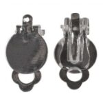 RAYHER JEWELLERY EAR CLIP WITH HOOK 10MM PLATIGNUM [1PC]