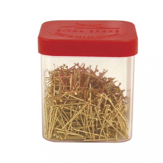 R2105600.jpg RAYHER PINS 50G/950PCS 18MM BRASS - Image 1