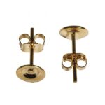 RAYHER JEWELLERY EAR STUDS 6MM GOLD [1PC]