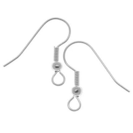 RAYHER JEWELLERY EAR HOOKS 20MM SILVER [1PC]