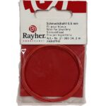 RAYHER JEWELLERY WIRE D.0.5MMX2M ORANGE [PLASTIC COATED]