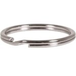 RAYHER KEY RING D.30MM PLATIGNUM