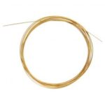 RAYHER JEWELLERY WIRE D.0.4MMX2M GOLD [PLASTIC COATED]