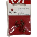 RAYHER JEWELLERY BROOCH PINS 15MM 5PCS GOLD