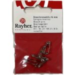 RAYHER JEWELLERY BROOCH PINS 15MM 5PCS PLATINUM