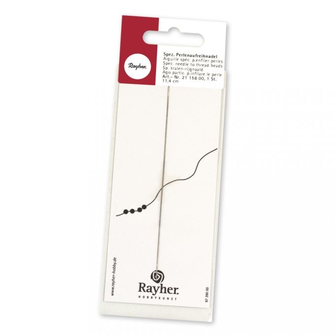 R2115800.jpg RAYHER SPECIAL NEEDLE TO THREAD BEADS 11.4CM - Image 1
