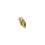RAYHER JEWELLERY CLASP OVAL 12.6X7.2MM GOLD PLATED
