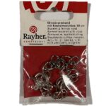 RAYHER JEWELLERY ELEMENT CLASP BRACELET 18CM SILVER PLATED