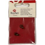 RAYHER JEWELLERY ANTIQUE LOBSTER CATCHES 13X7MM 2PCS OXIDISED GOLD