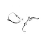 RAYHER JEWELLERY EAR-HOOKS WITH SNAP CATCH 2PCS [STERLING SILVER 925]